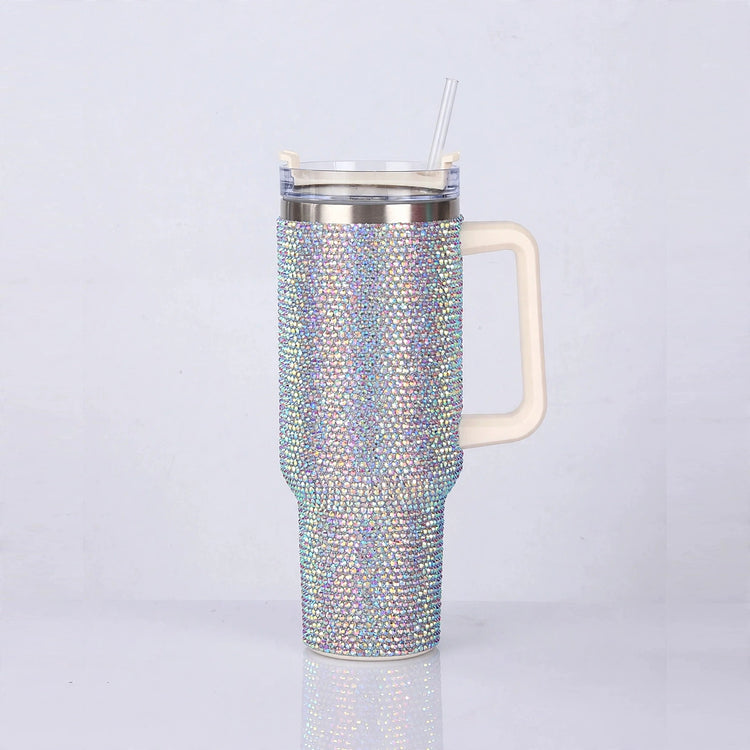 SipWay 40oz rhinestone tumbler — AB Colorful