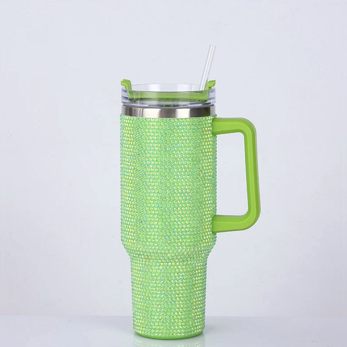SipWay 40oz rhinestone tumbler — Light Green