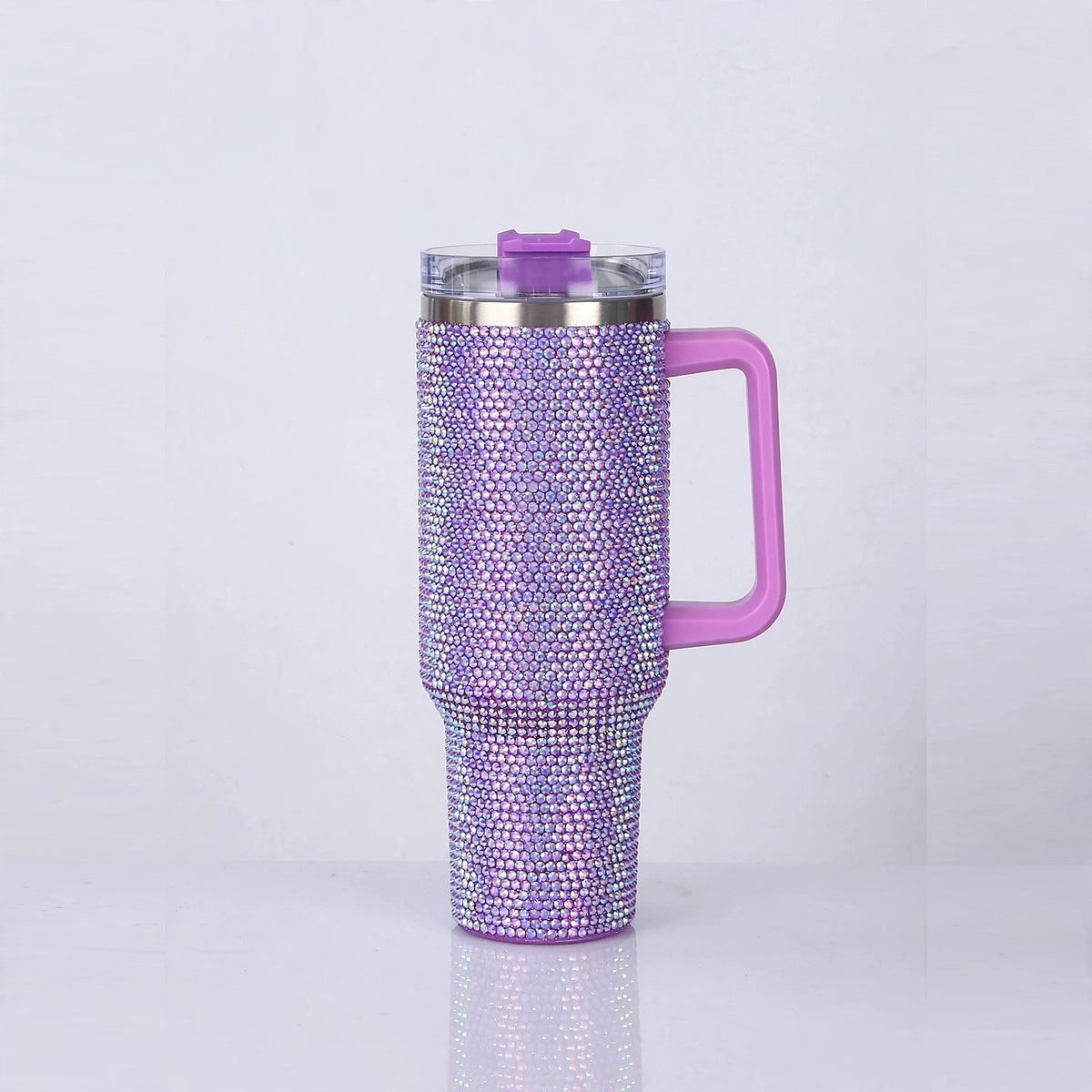 SipWay 40oz rhinestone tumbler — Light Purple